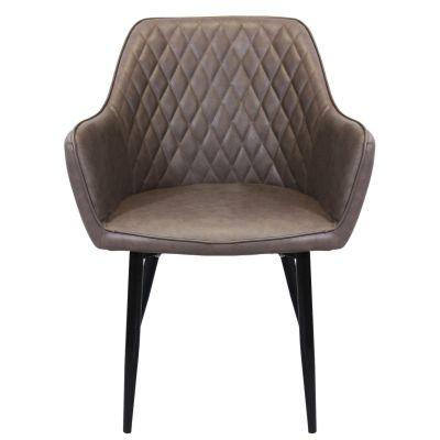 SANDY - poltrona imbottita per sala da pranzo in ecopelle