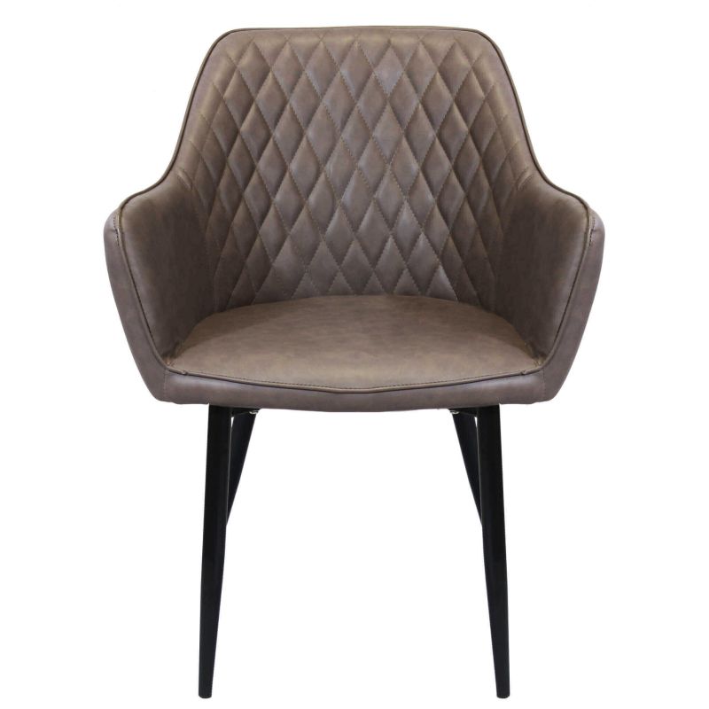 SANDY - poltrona imbottita per sala da pranzo in ecopelle