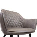 SANDY - poltrona imbottita per sala da pranzo in ecopelle