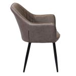 SANDY - poltrona imbottita per sala da pranzo in ecopelle