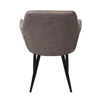 SANDY - poltrona imbottita per sala da pranzo in ecopelle