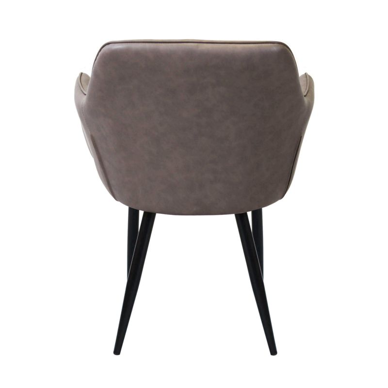 SANDY - poltrona imbottita per sala da pranzo in ecopelle