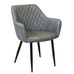 SANDY - poltrona imbottita per sala da pranzo in ecopelle