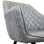 SANDY - poltrona imbottita per sala da pranzo in ecopelle