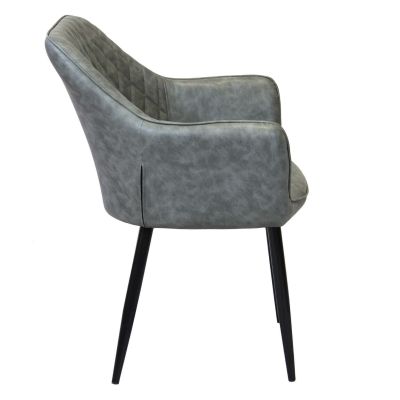 SANDY - poltrona imbottita per sala da pranzo in ecopelle