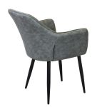 SANDY - poltrona imbottita per sala da pranzo in ecopelle