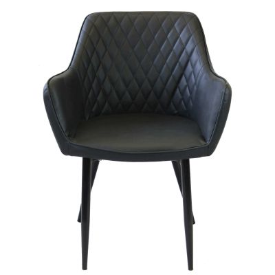 SANDY - poltrona imbottita per sala da pranzo in ecopelle