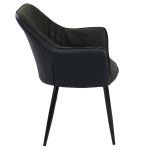 SANDY - poltrona imbottita per sala da pranzo in ecopelle