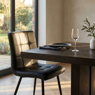 ROSA - sedia imbottita per sala da pranzo in ecopelle