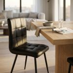 ROSA - sedia imbottita per sala da pranzo in ecopelle