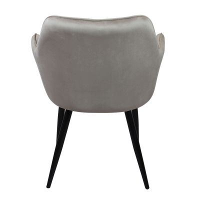 CARA - poltrona imbottita per sala da pranzo in velluto