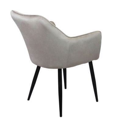 CARA - poltrona imbottita per sala da pranzo in velluto