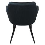 CARA - poltrona imbottita per sala da pranzo in velluto