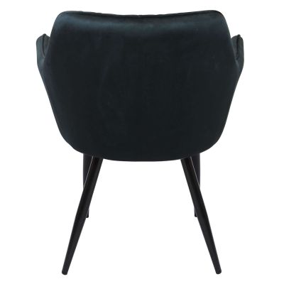 CARA - poltrona imbottita per sala da pranzo in velluto