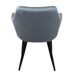 CARA - poltrona imbottita per sala da pranzo in velluto