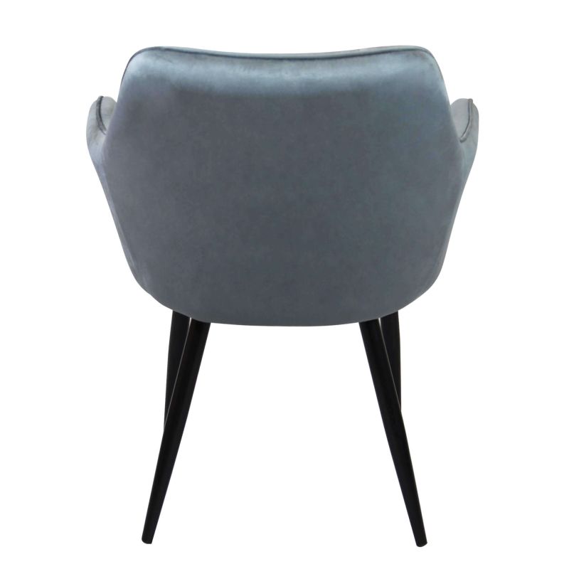 CARA - poltrona imbottita per sala da pranzo in velluto