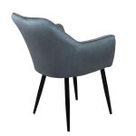 CARA - poltrona imbottita per sala da pranzo in velluto