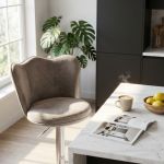 TAZ - sgabello moderno in velluto