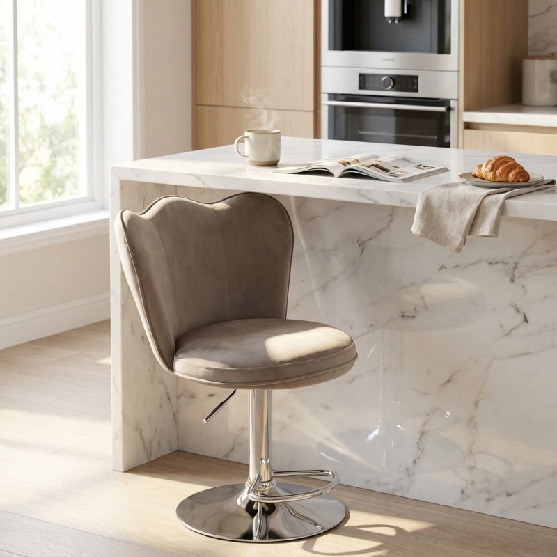 TAZ - sgabello moderno in velluto