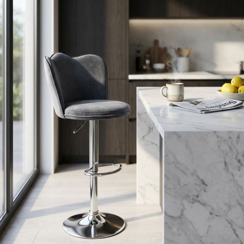 TAZ - sgabello moderno in velluto