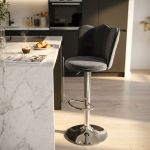 TAZ - sgabello moderno in velluto