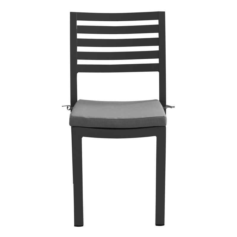DEXTER - sedia da giardino in alluminio impilabile con cuscino