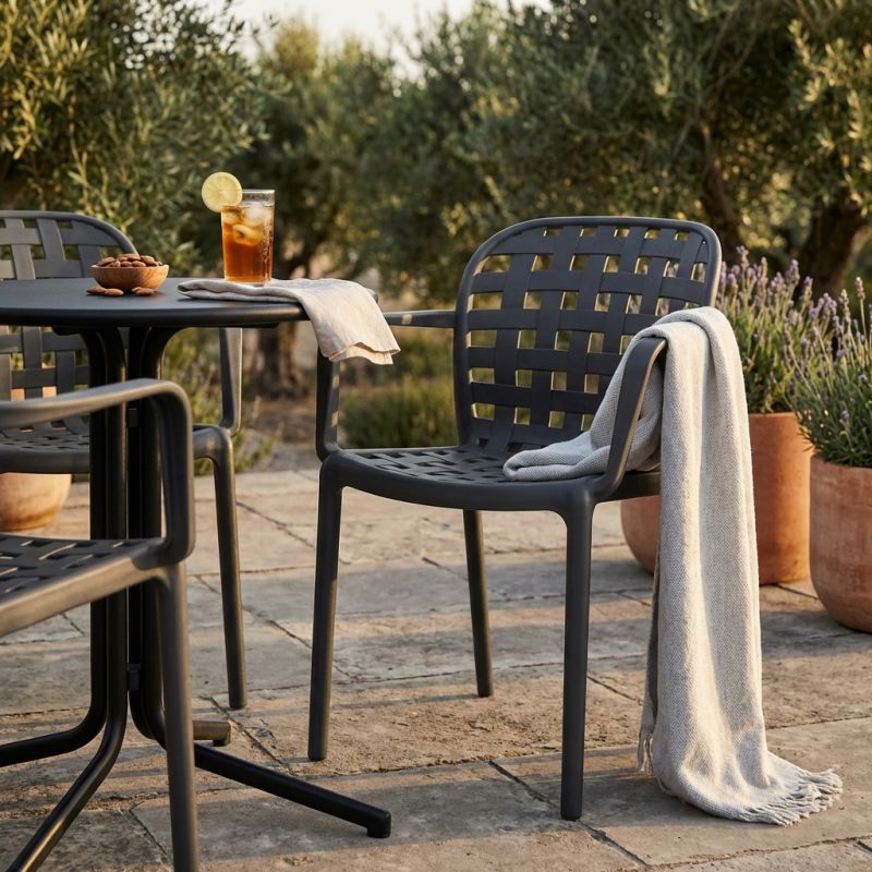 JENNY - poltrona da giardino in resina