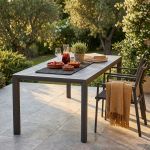 EQUITATUS - tavolo da giardino allungabile in alluminio da 225