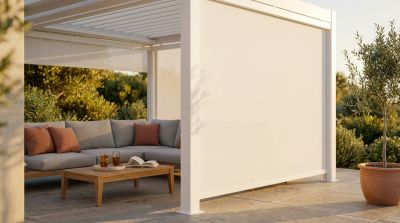 NIMBUS - parete laterale per pergola bioclimatica 270x238