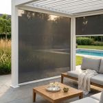 NIMBUS - parete laterale per pergola bioclimatica 270x238