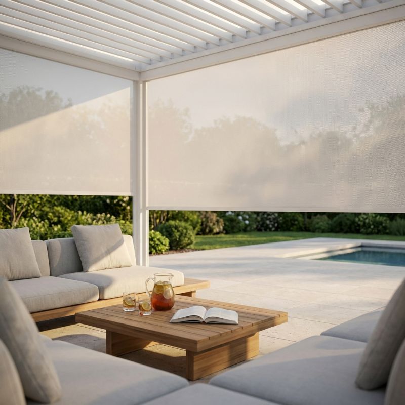 NIMBUS - parete laterale per pergola bioclimatica 370x238