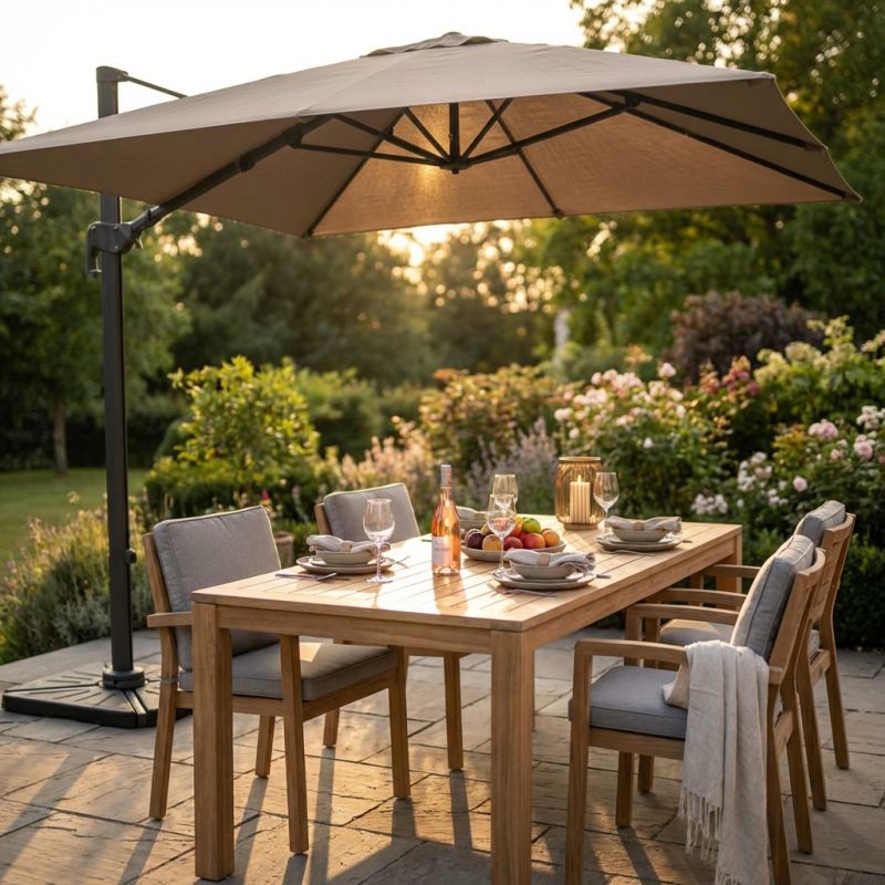 POLIS - ombrellone decentrato 3 x 4 m