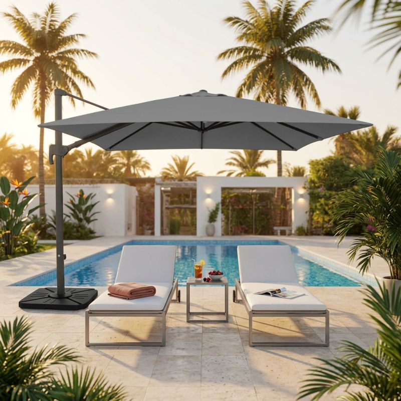 POLIS - ombrellone decentrato 3 x 4 m