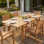 TOBI - tavolo in teak allungabile