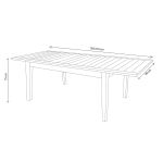 TOBI - tavolo in teak allungabile