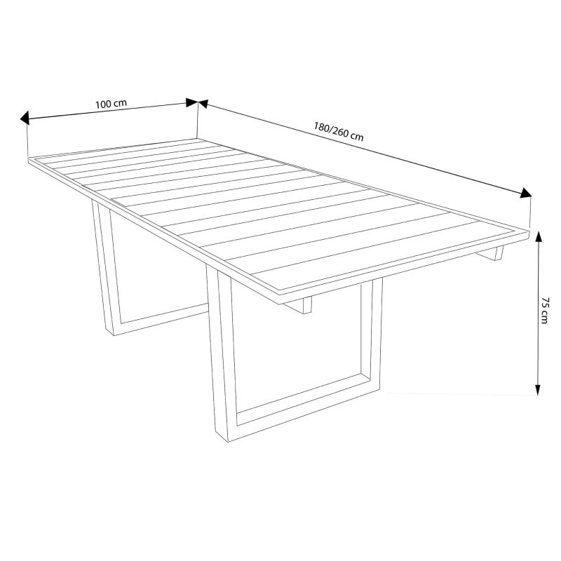 HOLLAND - tavolo in teak allungabile