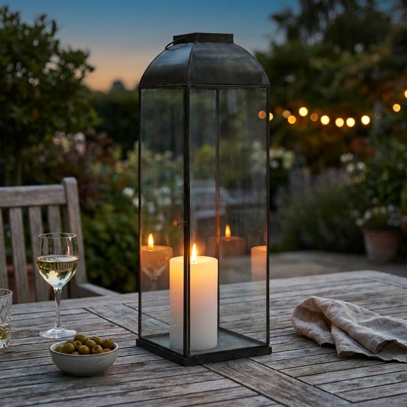 CAREN - lanterna in vetro media