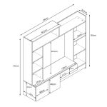 FLORIANO - parete attrezzata soggiorno