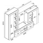 TITO - parete attrezzata soggiorno
