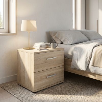 HARALD - comodino 2 cassetti moderno