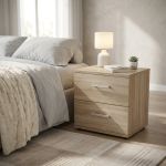 HARALD - comodino 2 cassetti moderno