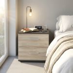 HARALD - comodino 2 cassetti moderno