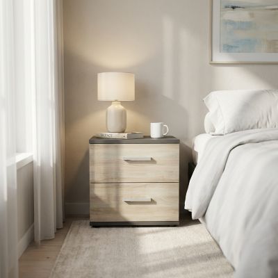 HARALD - comodino 2 cassetti moderno