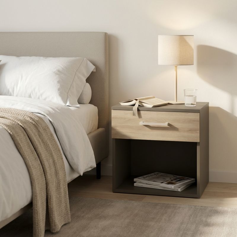 LEIF - comodino un cassetto e un vano