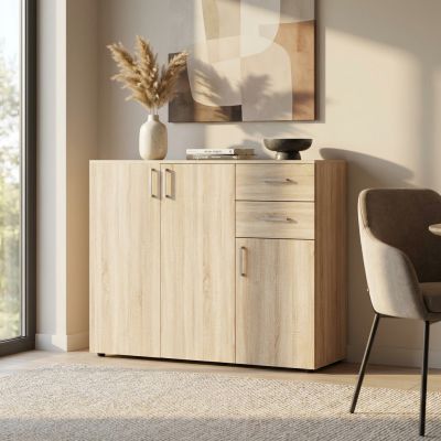 GODWIN - madia moderna con 2 cassetti e tre ante