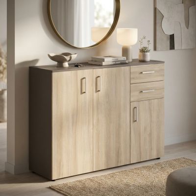 GODWIN - madia moderna con 2 cassetti e tre ante