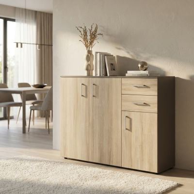 GODWIN - madia moderna con 2 cassetti e tre ante