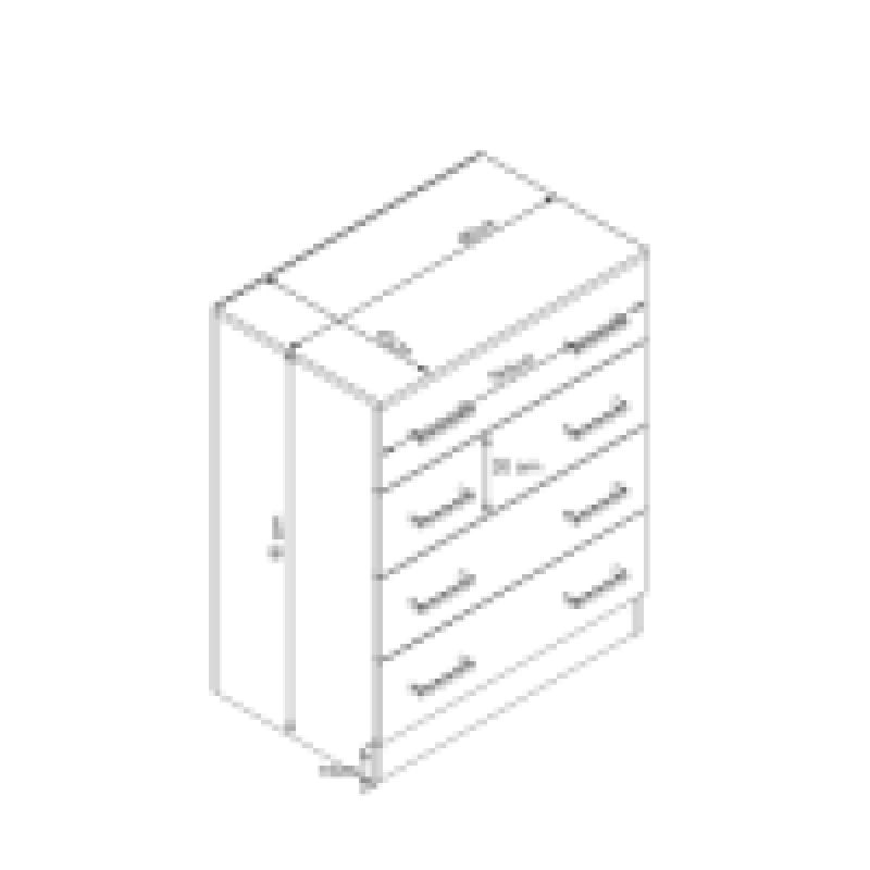 JARL - cassettiera con 4 cassetti