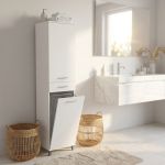 CANUTO - armadietto con portabiancheria