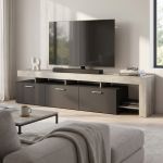 TOKE - porta tv di design con 3 cassetti